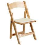 Natural Wood Folding Chair