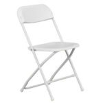 White Plastic Folding Chair